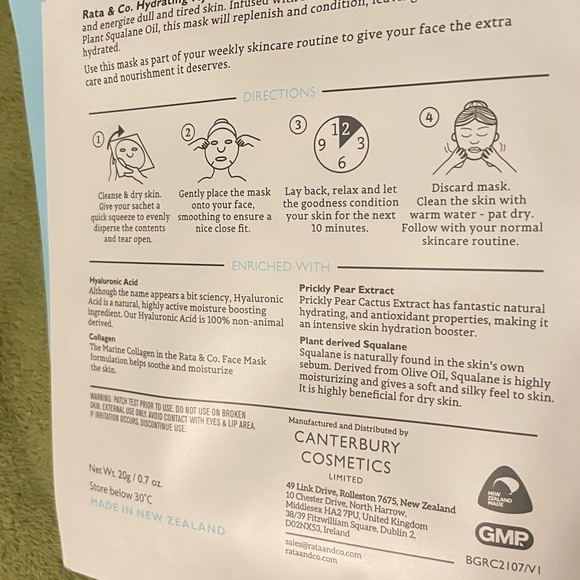 hydrating face masks - Picture 3 of 4